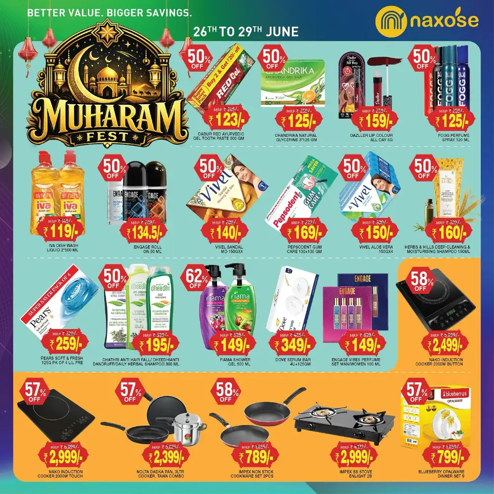 Naxose Hypermarket Perumpilavu Muharam Fest Offers | Save Now page 4