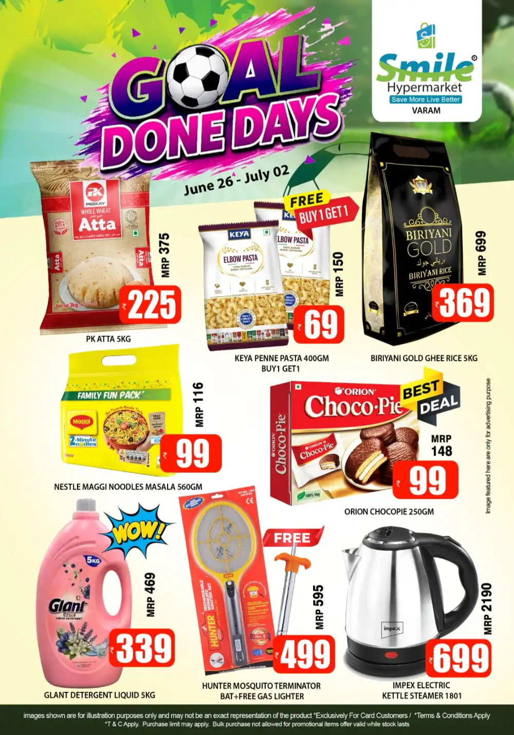 Smile Hypermarket Varam Goal Done Days | Latest Leaflets page 1