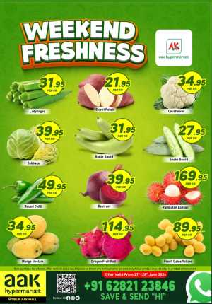 AAK Hypermarket Weekend Freshness Deals | Save Now flyer cover