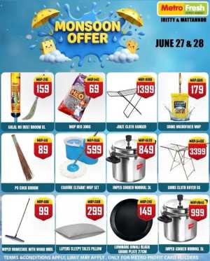 Metro Fresh Hypermarket Monsoon Offer | Save Now flyer cover