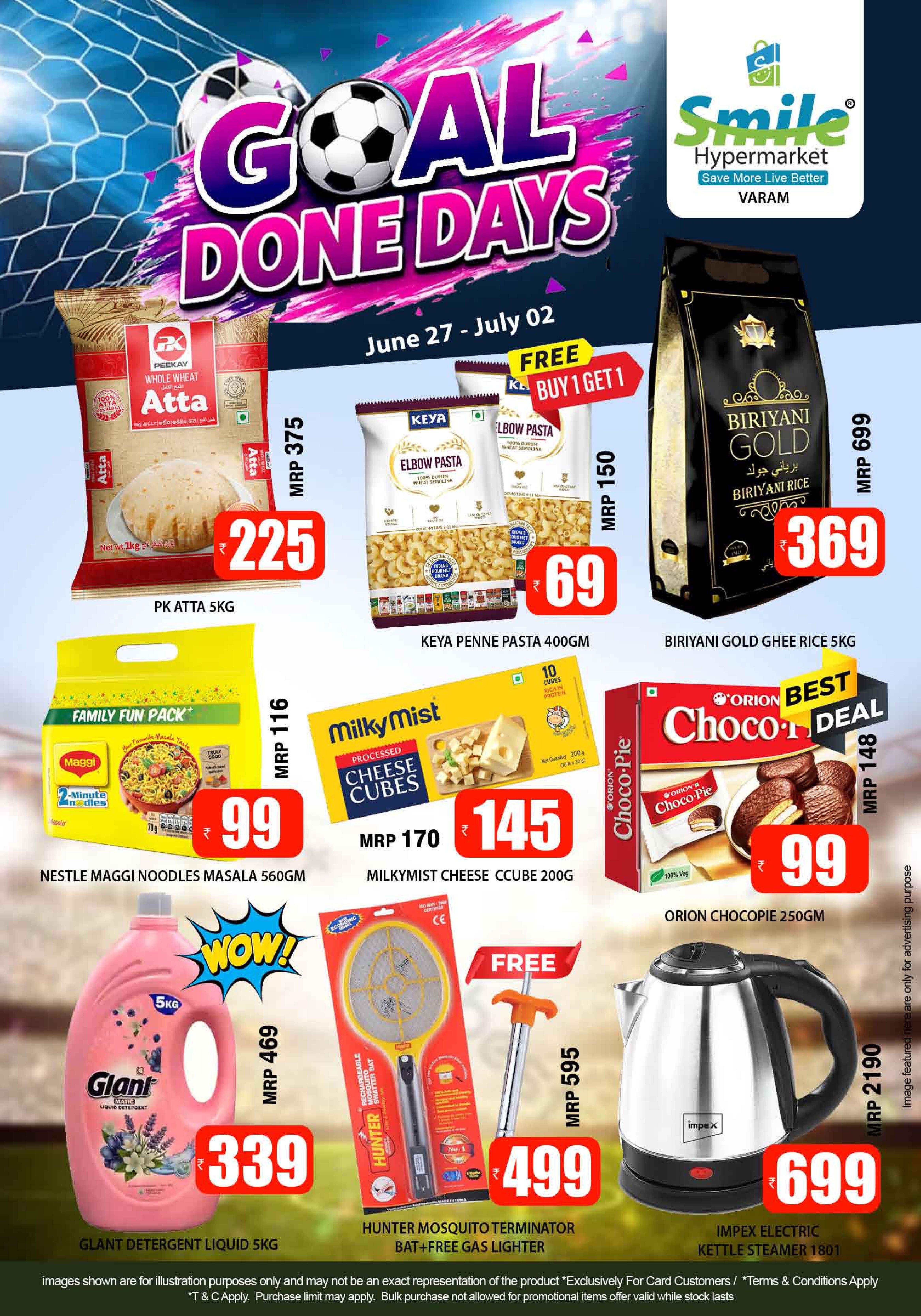 Smile Hypermarket Varam Goal Done Days Offers | Shop Today page 1