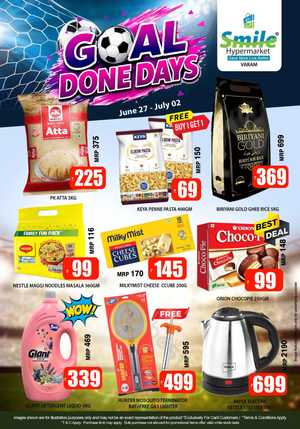 Smile Hypermarket Varam Goal Done Days Offers | Shop Today flyer cover