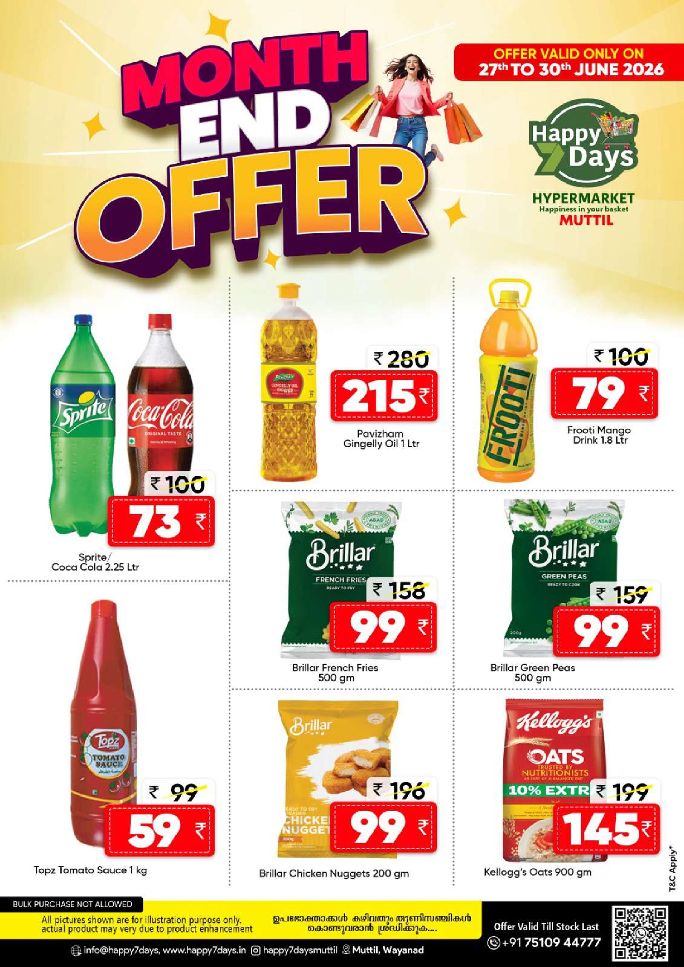 Happy 7 Days Hypermarket Muttil Month End Offer | shop today page 2