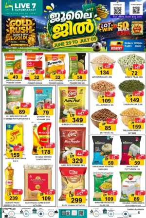 Live 7 Supermarket July Deals & Latest Offers flyer cover