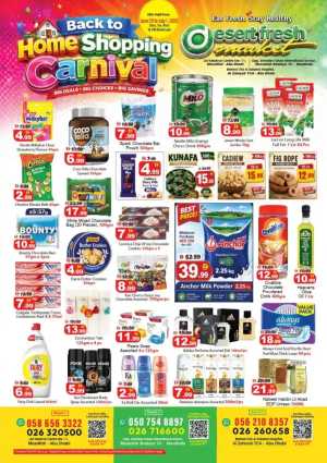 Desert Fresh Market Back to Home Shopping Carnival | Latest Leaflets flyer cover
