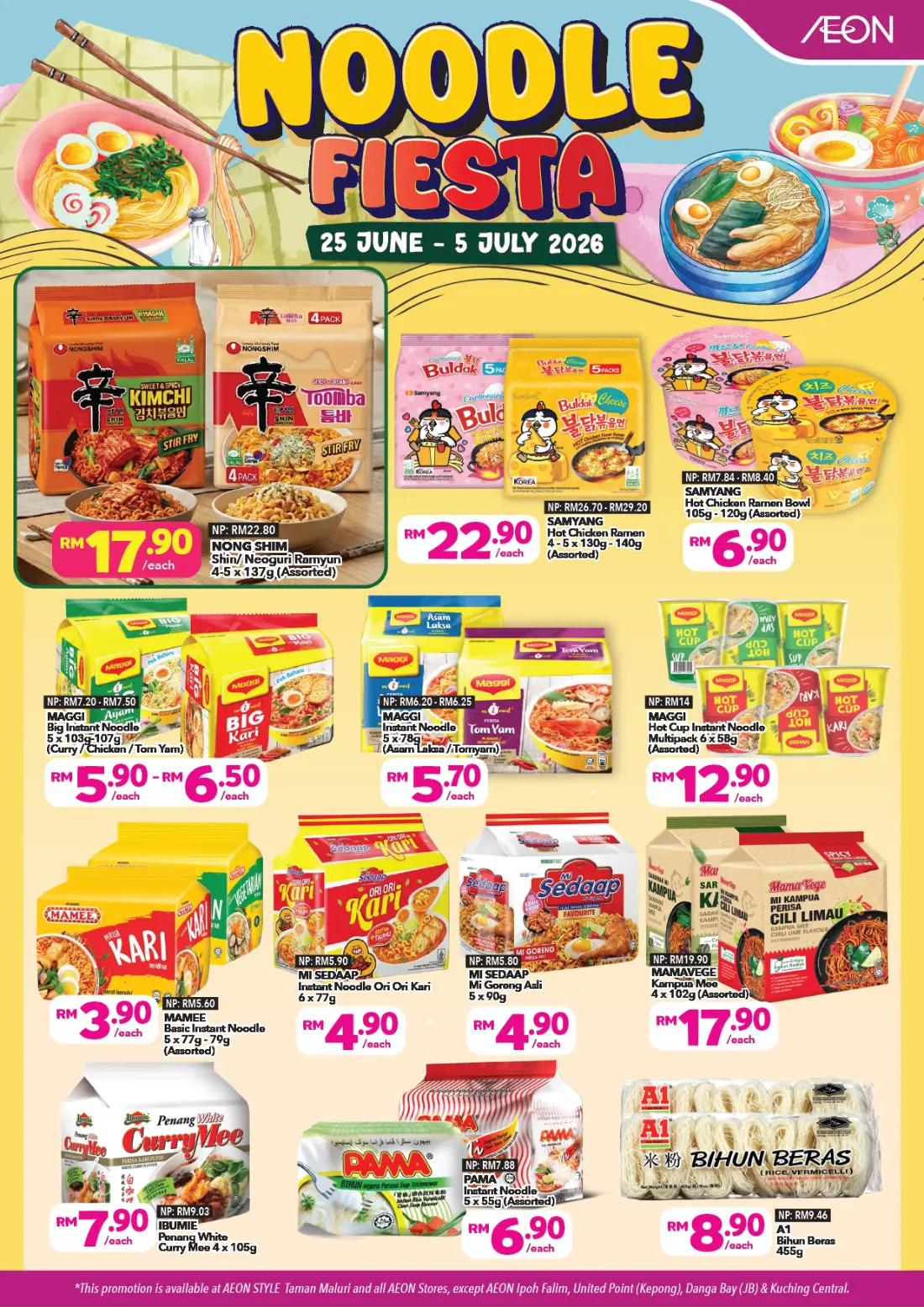 AEON Noodle Fiesta Promotion | Latest Price & Catalogue page 1