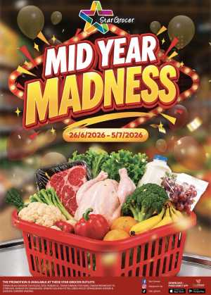 Star Grocer Mid Year Promotion flyer cover