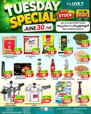 Tuesday special flyer cover