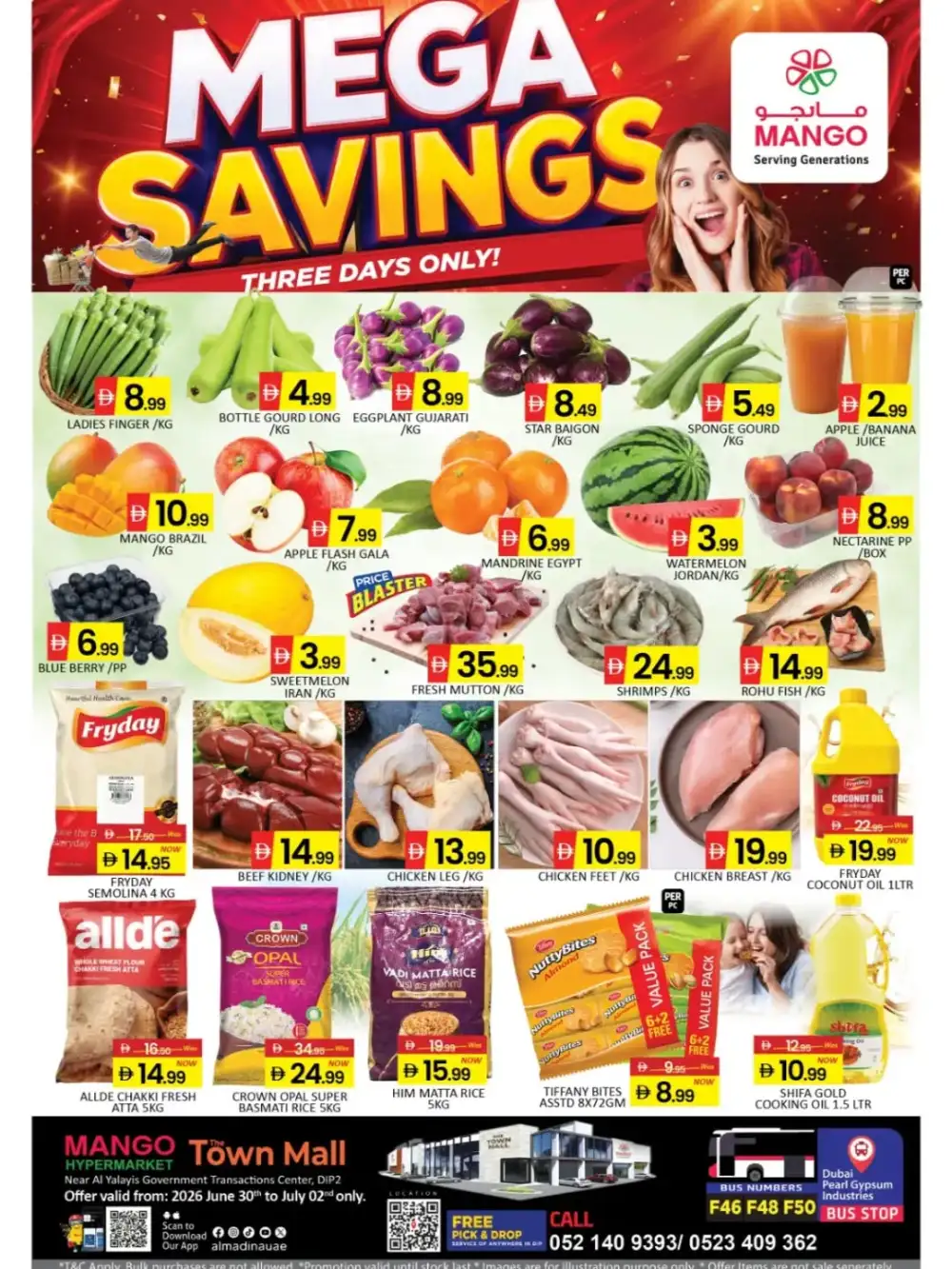 Mango Hypermarket Town Mall Mega Savings Deals | Latest Leaflets page 1