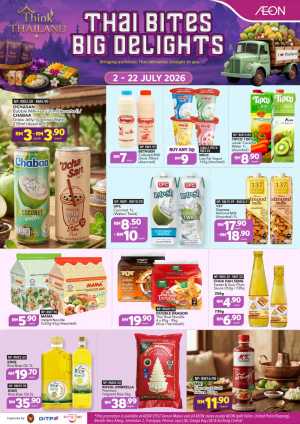AEON Thai Bites Big Delights Promotion | Latest Leaflets flyer cover