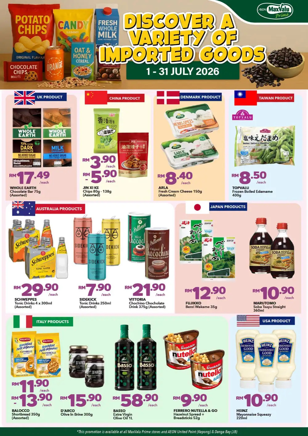 AEON MaxValu Prime Imported Goods Promotion | Latest Leaflets page 1