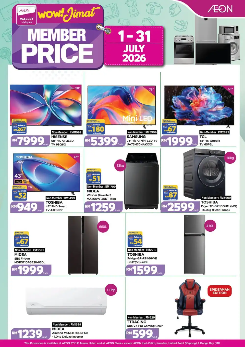 AEON Wow Jimat Member Price Electronics Promotion | Latest Leaflets page 1