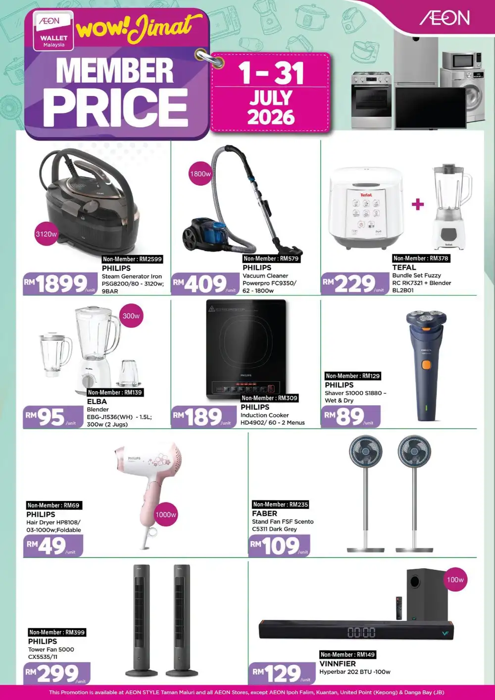 AEON Wow Jimat Member Price Electronics Promotion | Latest Leaflets page 2