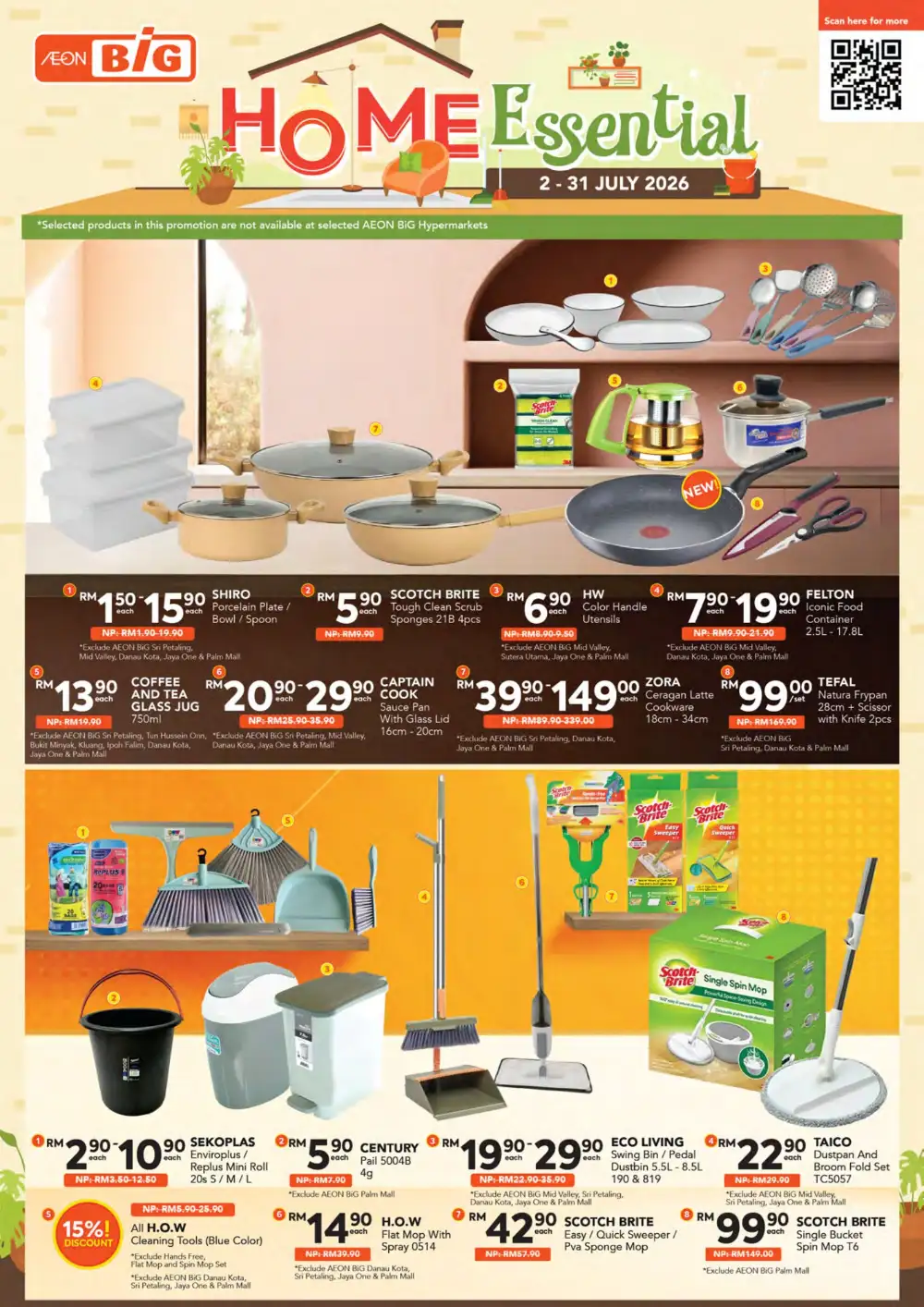 AEON BiG Home Essentials Promotion | Latest Price & Catalogue page 1