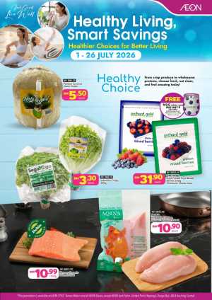 AEON Healthy Living Choice Smart Savings | Latest Leaflets flyer cover