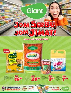 Giant Malaysia Jom Serbu Jom Jimat Promotion | Latest Leaflets flyer cover