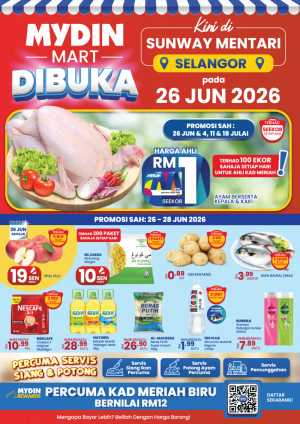 MYDIN Mart Sunway Mentari Opening Promotion | Latest Leaflets flyer cover