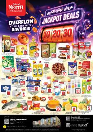 Nesto Circle Mall Dubai AED 10 20 30 Jackpot Deals | Latest Leaflets flyer cover