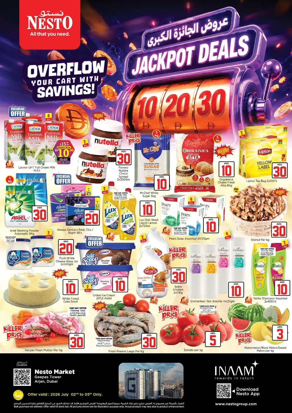 Nesto Market Dubai Jackpot Deals | Latest Leaflets page 1
