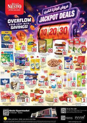 Nesto Hypermarket Dubai Jackpot Deals | Latest Leaflets flyer cover