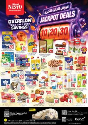 Nesto Hypermarket Al Nahda Dubai Jackpot Deals | Latest Leaflets flyer cover