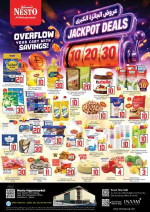Nesto Rashidiya AED 10 20 30 Jackpot Deals | Latest Leaflets flyer cover