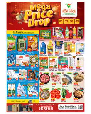 Mark & Save Al Rashidiya Ajman Mega Price Drop | Latest Leaflets flyer cover