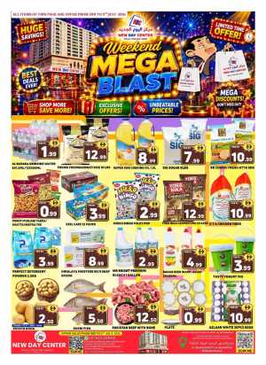 New Day Center Weekend Mega Blast Deals | Latest Leaflets flyer cover