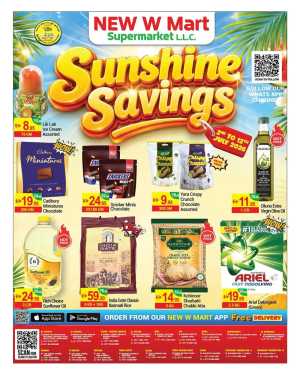 New W Mart Sunshine Savings Deals | Latest Leaflets flyer cover
