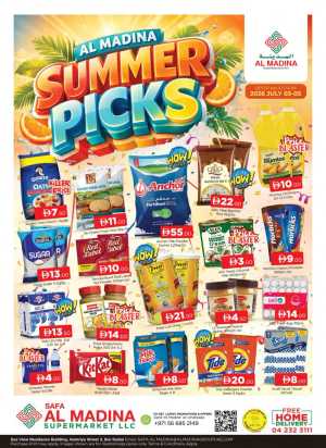 Safa Al Madina Dubai Summer Offers | Latest Catalogue flyer cover