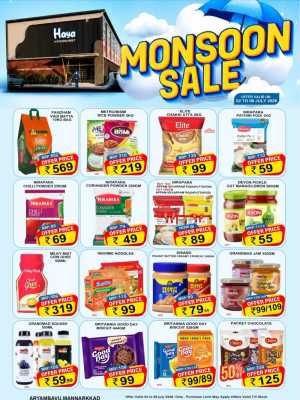 Haya Hypermarket Mannarkkad Monsoon Sale Deals | Limited Time flyer cover