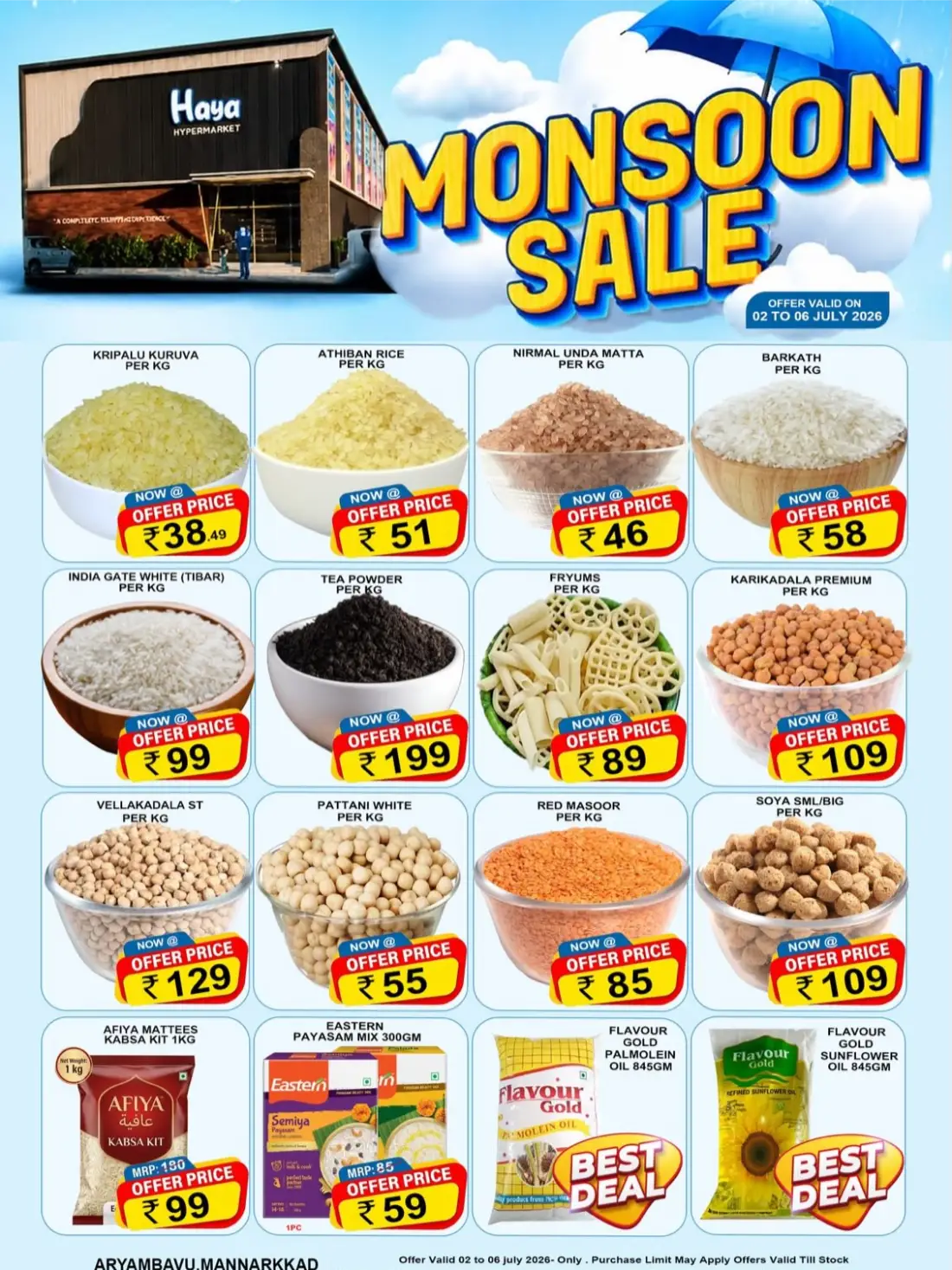 Haya Hypermarket Mannarkkad Monsoon Sale Deals | Limited Time page 2