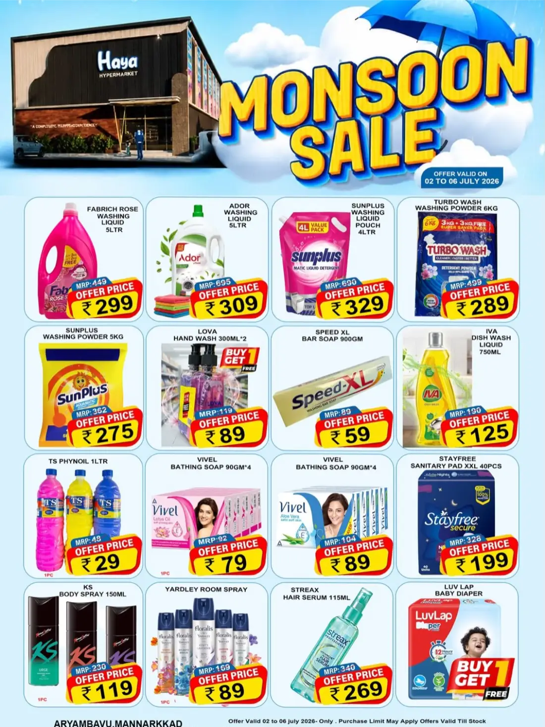 Haya Hypermarket Mannarkkad Monsoon Sale Deals | Limited Time page 3