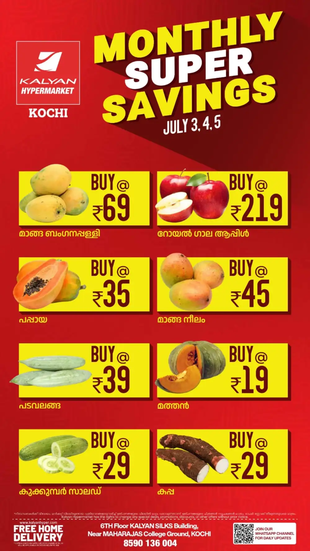 Kalyan Hypermarket Kochi Monthly Super Savings | Shop Today page 1