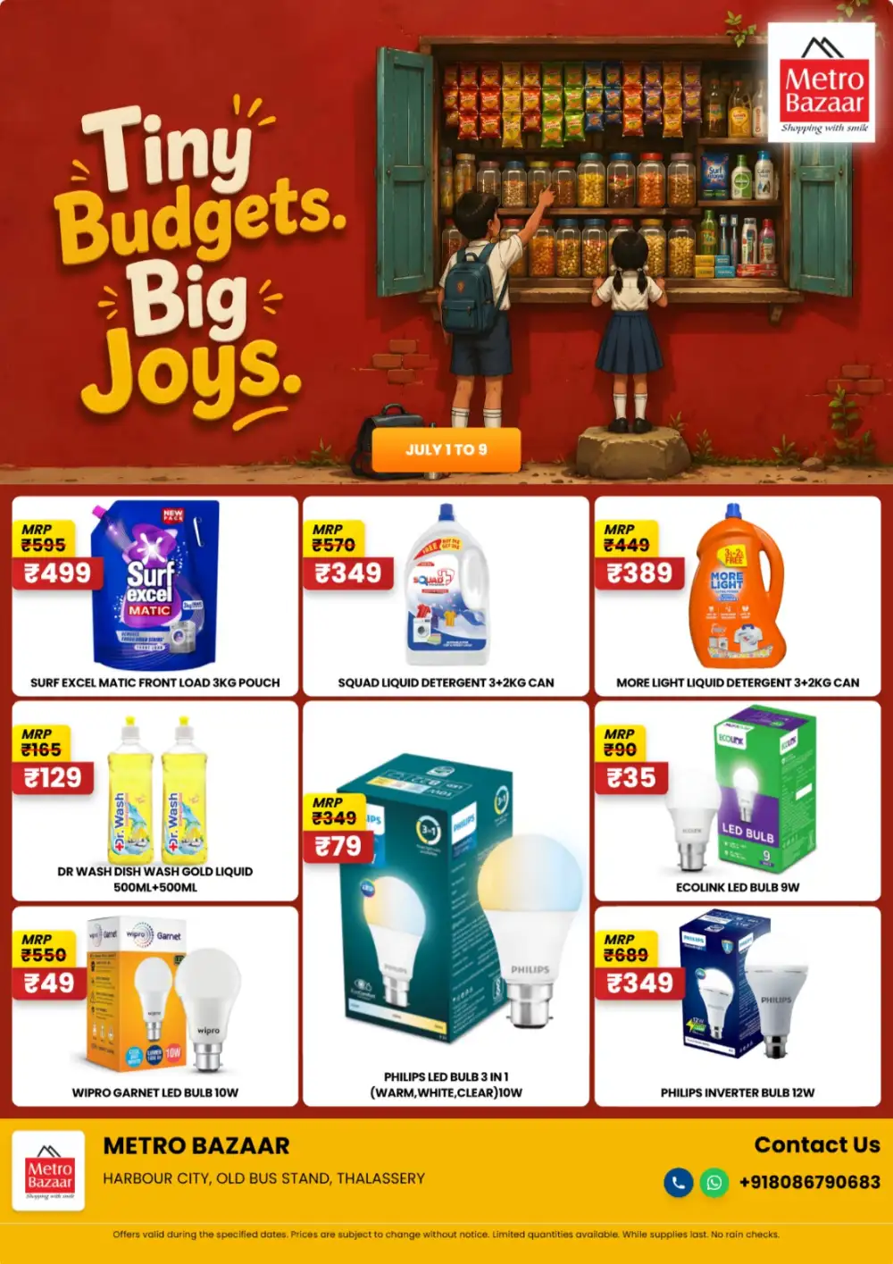 Metro Bazaar Tiny Budgets Big Joys | Latest Price List page 6