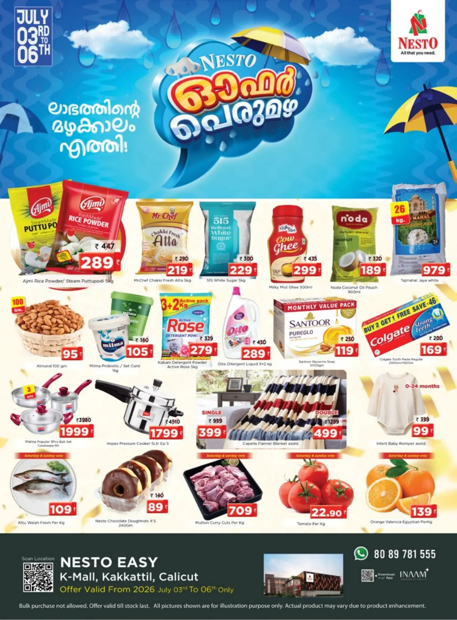 Nesto Kakkattil Perumazha Offers | 4 Days Only page 1