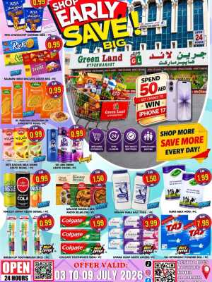 Green Land Hypermarket Al Baraha Offers | Latest Flyer flyer cover