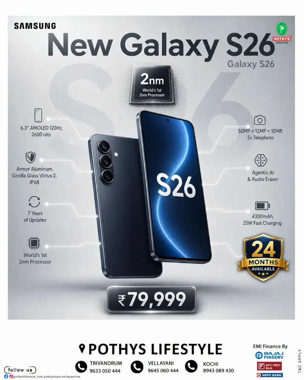 Pothys Lifestyle Samsung Galaxy S26 Offers | Shop Today page 1