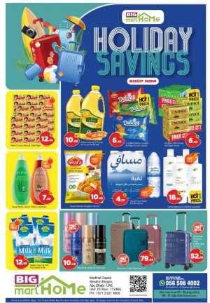 Big Mart HoMe Holiday Savings | Latest Leaflets flyer cover