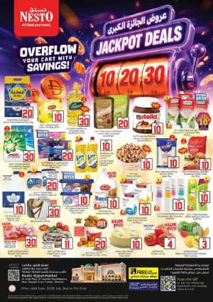 Nesto Arab Mall Jackpot 10 20 30 AED Deals | Latest Flyer flyer cover