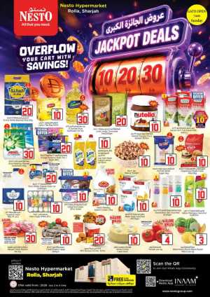 Nesto Rolla Sharjah AED 10 20 30 Deals | Latest Offers flyer cover