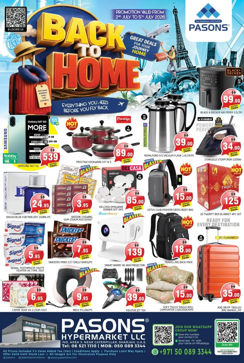 Pasons Hypermarket Sharjah Back to Home Sale | Latest Leaflets page 2