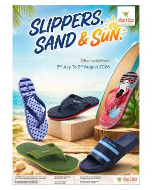 Mark and Save Slippers Sand and Sun Deals | Latest Leaflets flyer cover