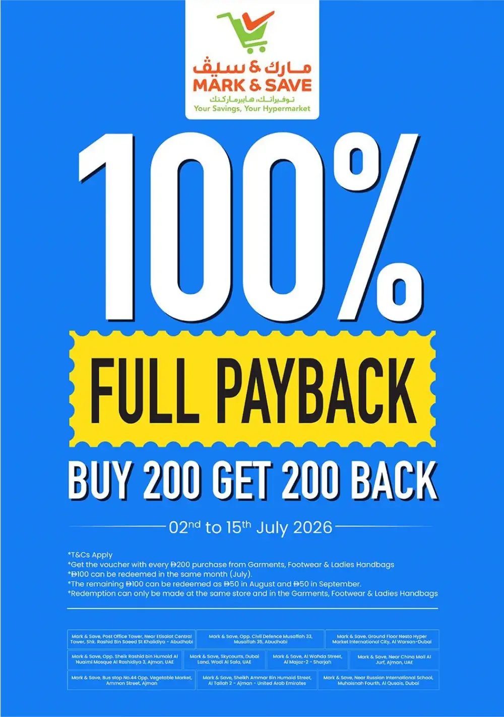 Mark & Save 100% Full Payback | Latest Offers page 1