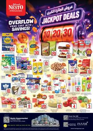 Nesto Muteena AED 10 20 30 Jackpot Deals | Latest Flyer flyer cover