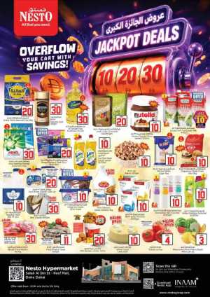 Nesto Reef Mall 10 20 30 AED Jackpot Deals | Latest Flyer flyer cover