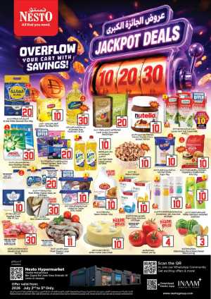 Nesto Umm Al Quwain 10 20 30 AED Jackpot Deals | Latest Offers flyer cover