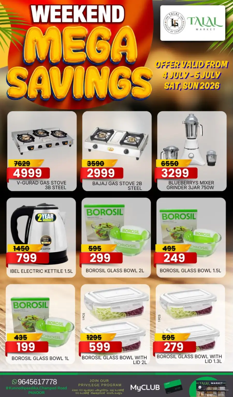 Talal Market Panoor Weekend Mega Offer | Save Today page 9