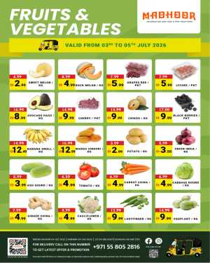Madhoor Fresh Fruits & Veg Sale | Shop Today flyer cover