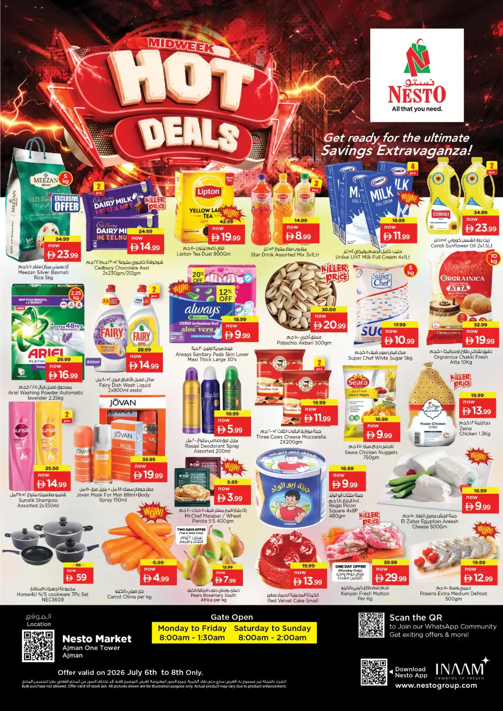Nesto Ajman Midweek Hot Deals | Latest Flyer page 1